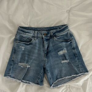 Arizona Jean Company Blue Distressed Jean Shorts